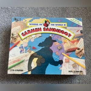 1992 Where in the World is Carmen Sandiego? Board Game University Games Complete